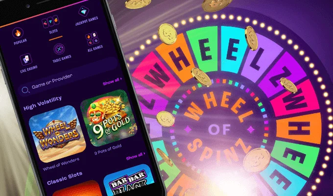 Wheelz Casino on mobile